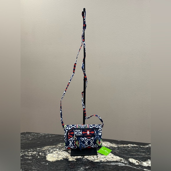 Vera Bradley Red and Blue Crossbody Bag - Picture 2 of 8